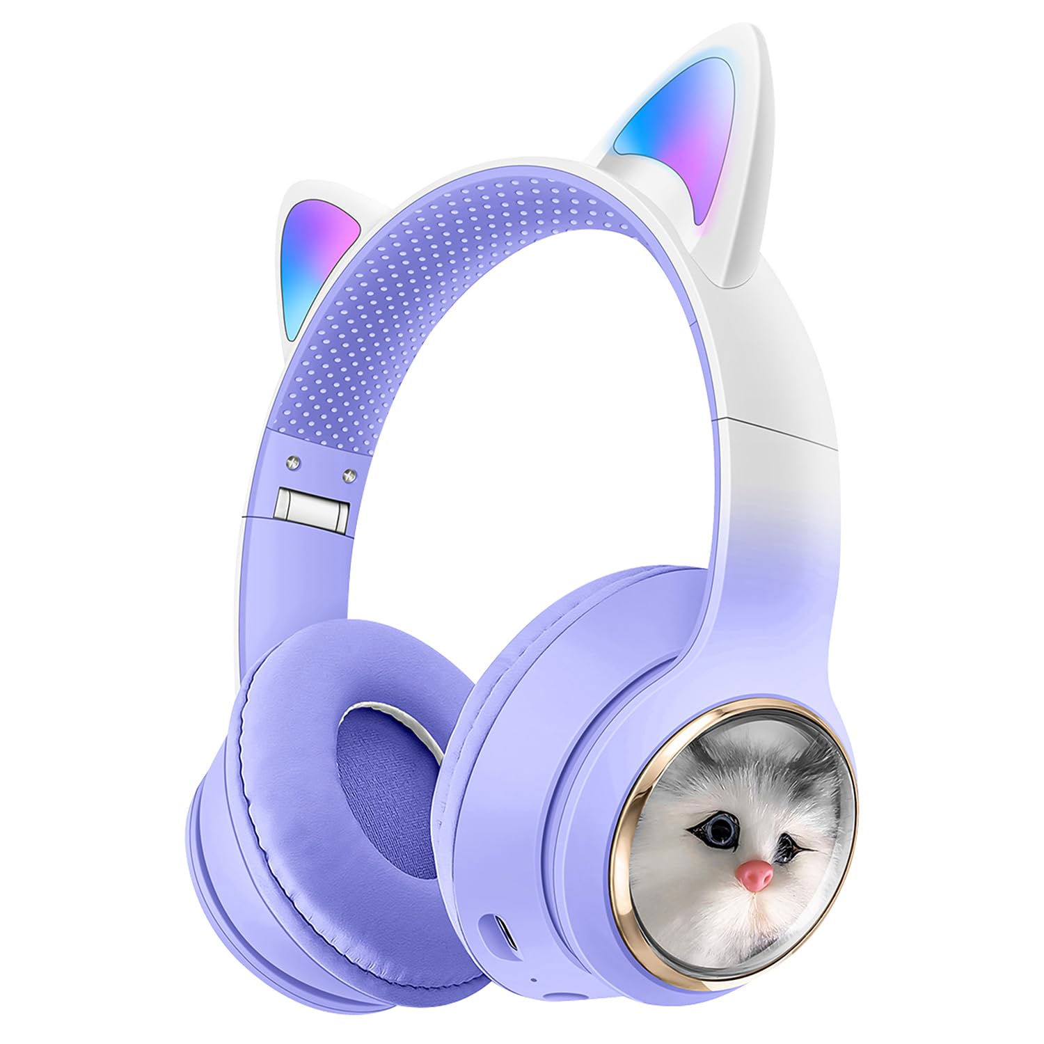 Amazon.com: VIGROS Cat Ear Wireless Bluetooth Headphones, Noise